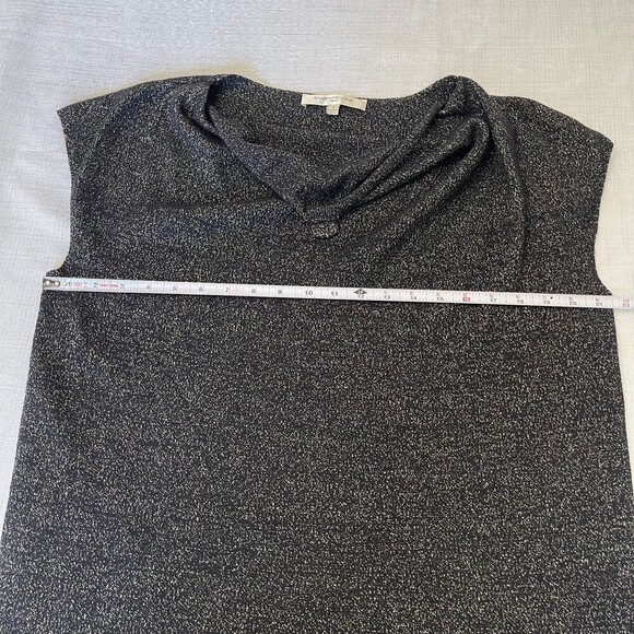 Evan Picone Party Holiday Dress. Black Gold Metalic Size L - Picture 6 of 9